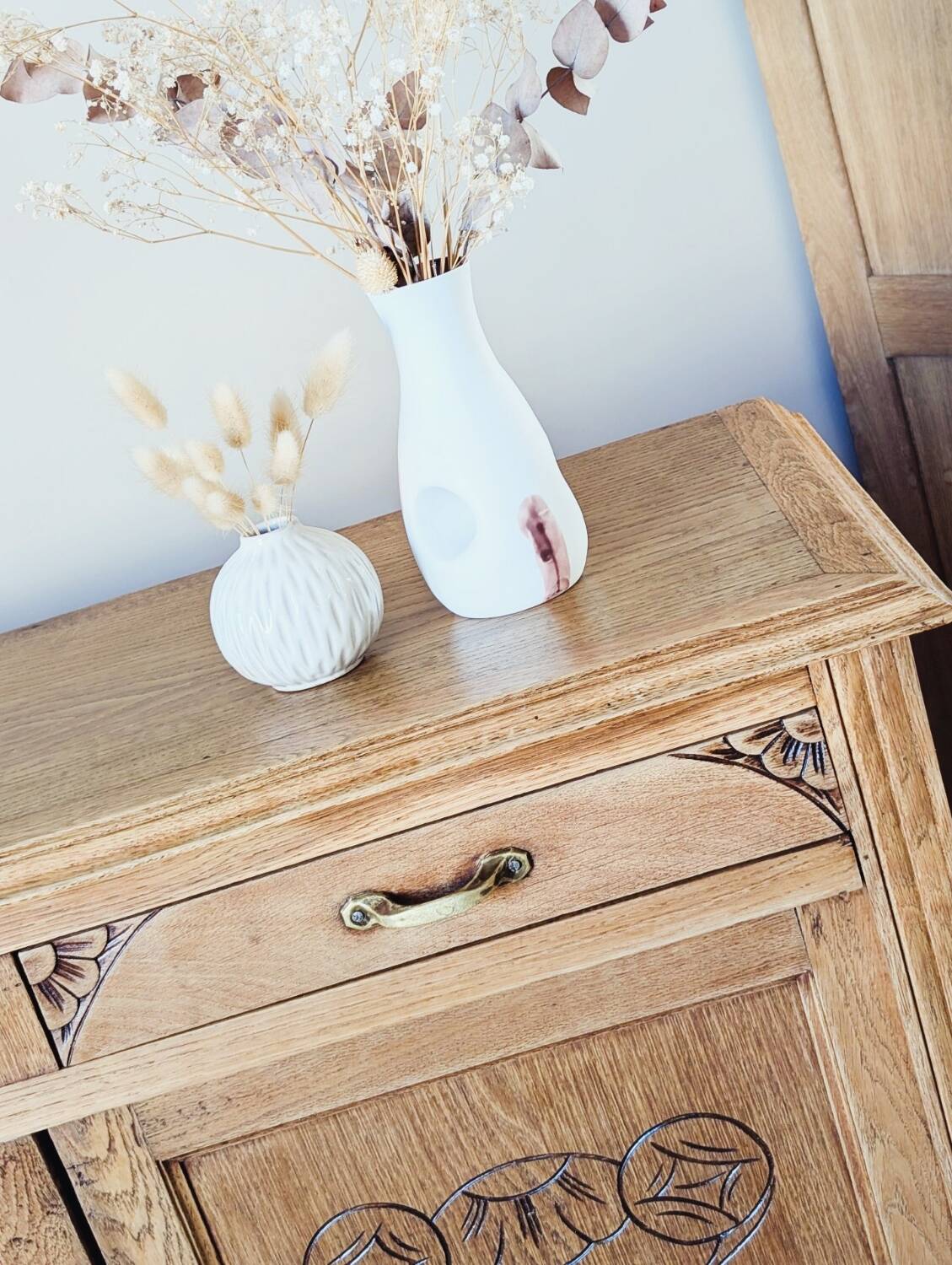 Parisian Art Deco sideboard in renovated oak