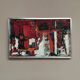 Original Swedish Oil On Canvas – “Cityscape In Red” By Holger Oijens (1907–2004) – Signed – Vintage & Framed