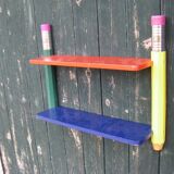 Pierre sala multicolored pencil wall shelf