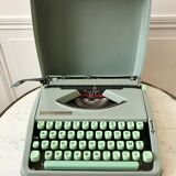Machine à écrire vert menthe hermes baby made in switzerland
