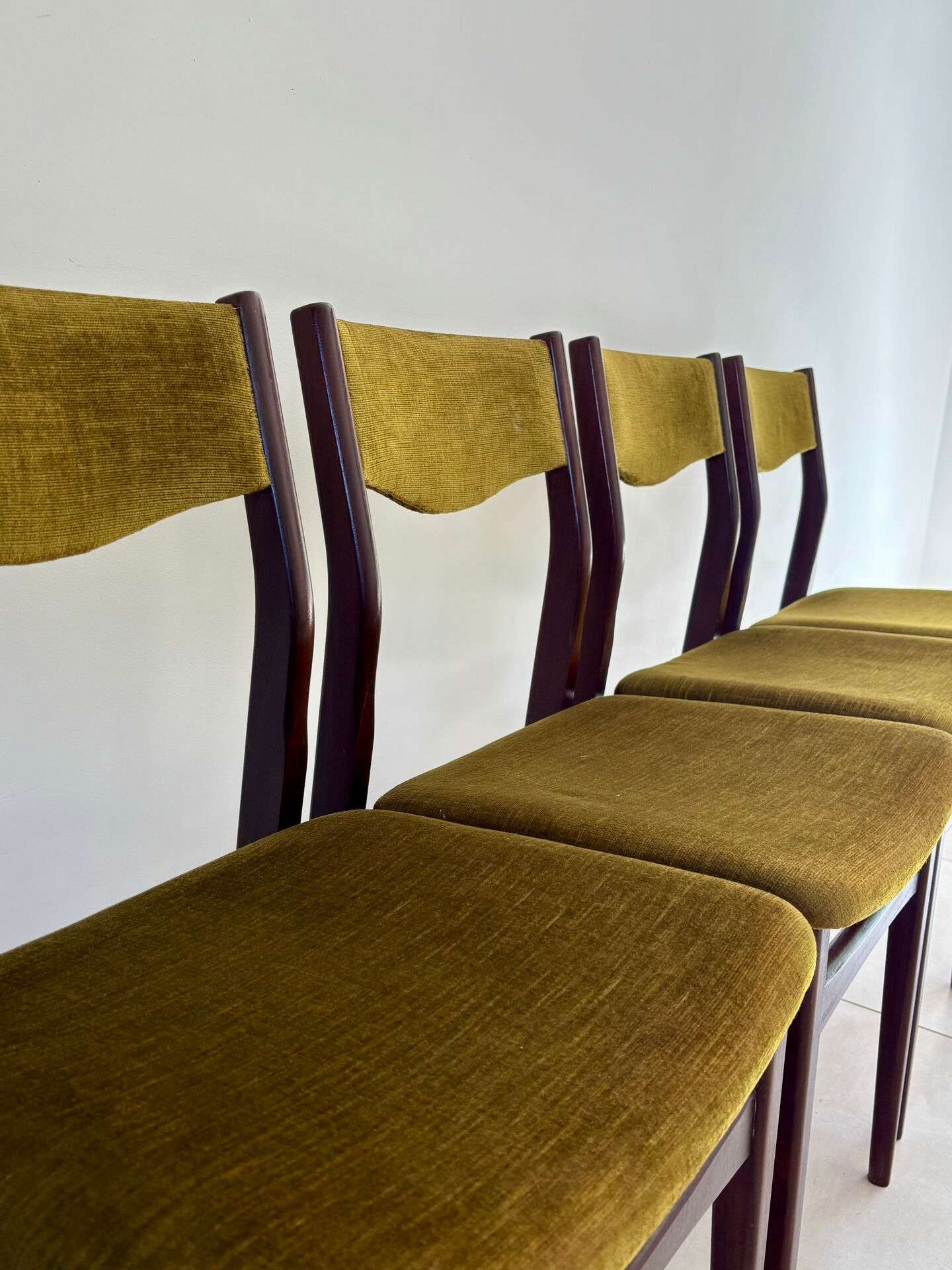 Chaises vintage en palissandre de style scandinave