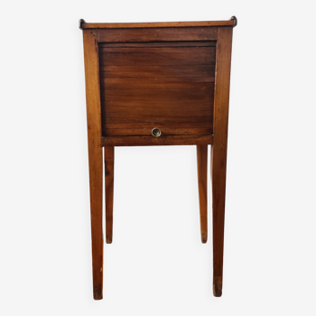 Directoire walnut bedside table