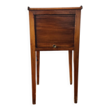Directoire walnut bedside table