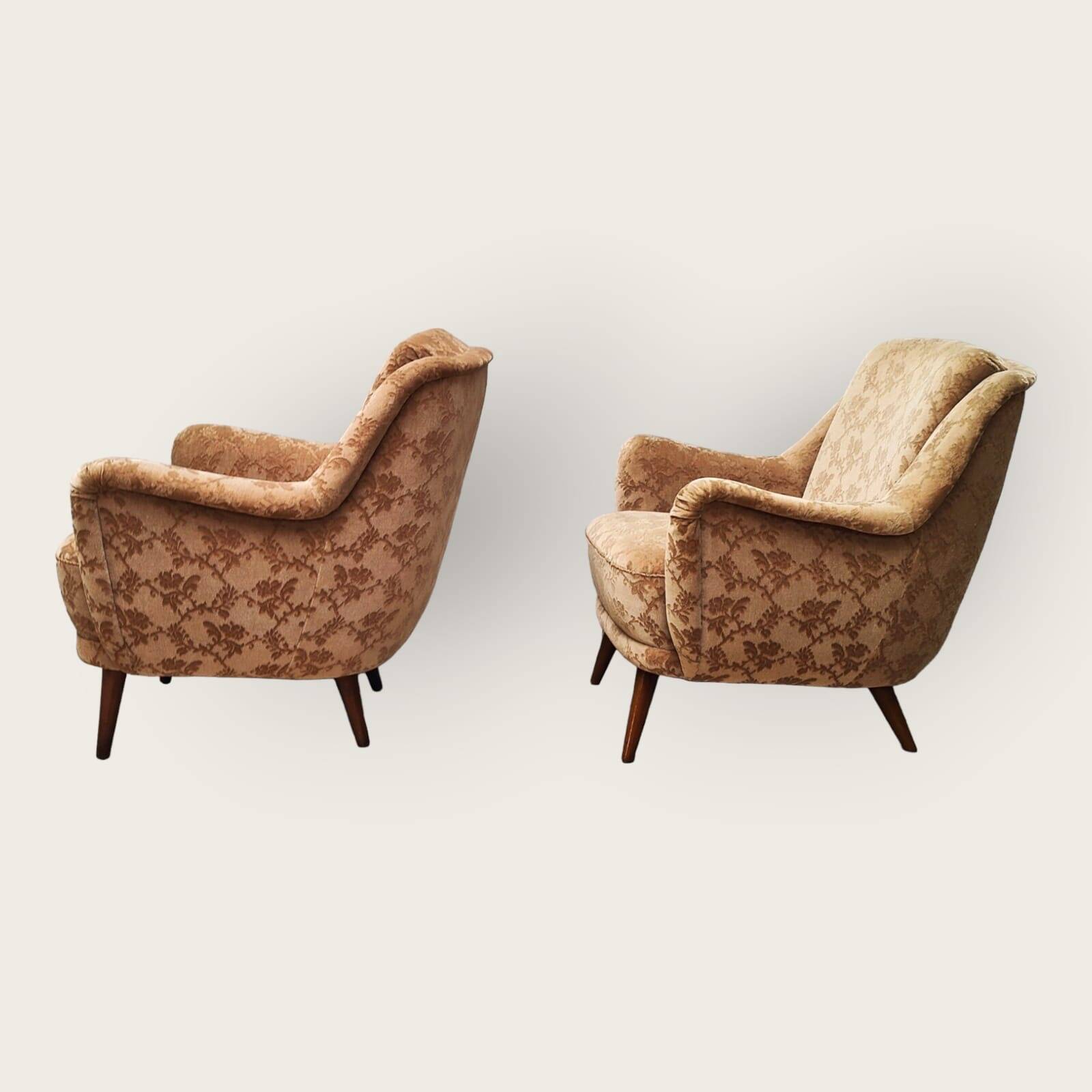 Twee Mid Century fauteuils