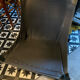 Fauteuil et repose pieds ottomane Falcon en cuir