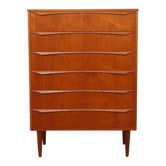 Commode danoise vintage | Teck | 6 tiroirs | 106 cm