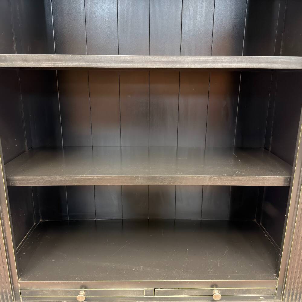 Classic English Black Bookcase
