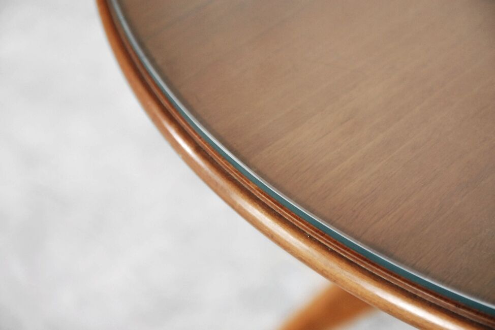 Table Walnut Bydgoskie Fabryki Mebli Poland 1950 s