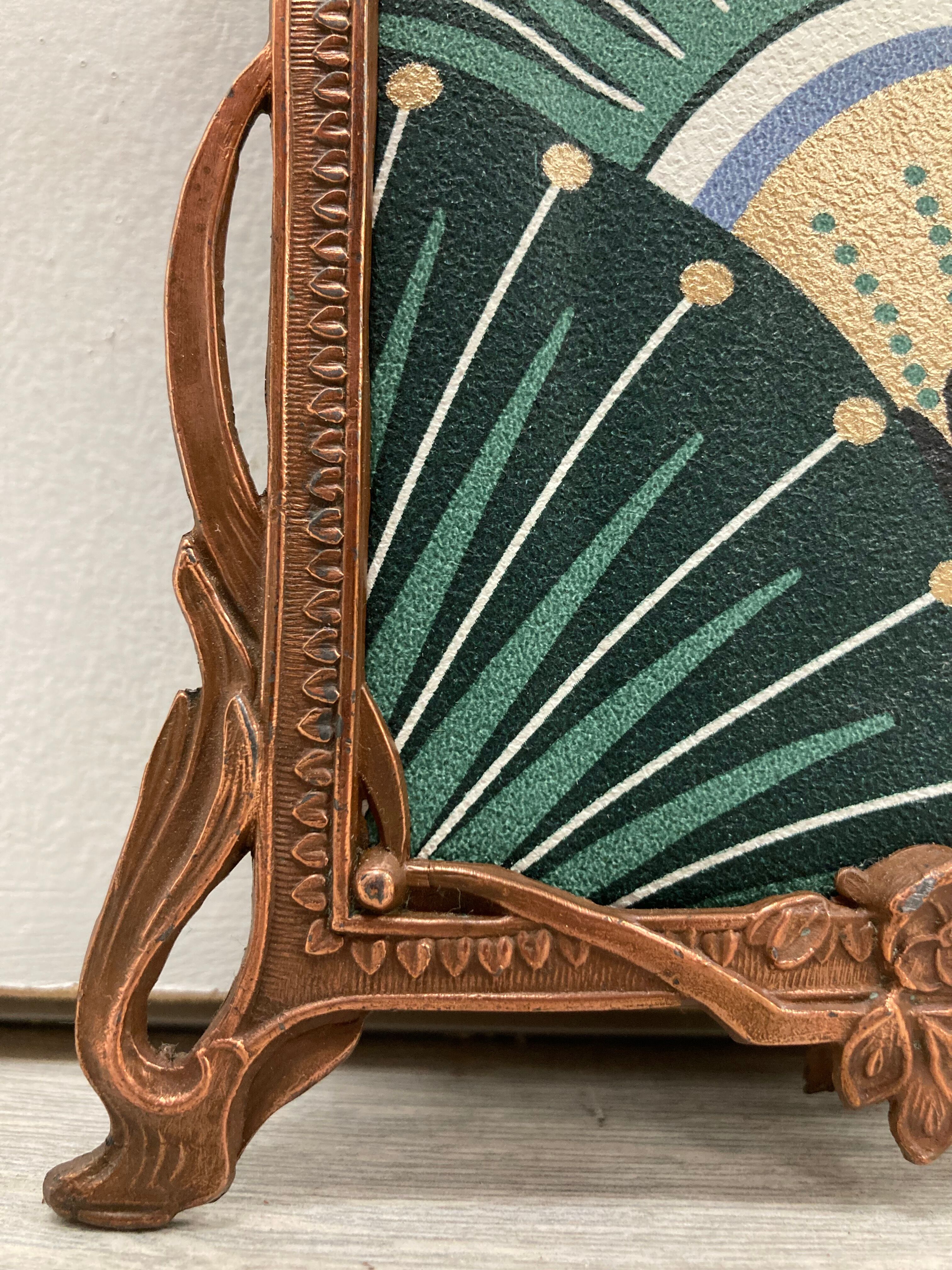 Art Nouveau copper frame