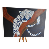 White panther painting
