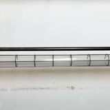 Large Grey Soviet Industrial Hanging Tube Light, 1970s