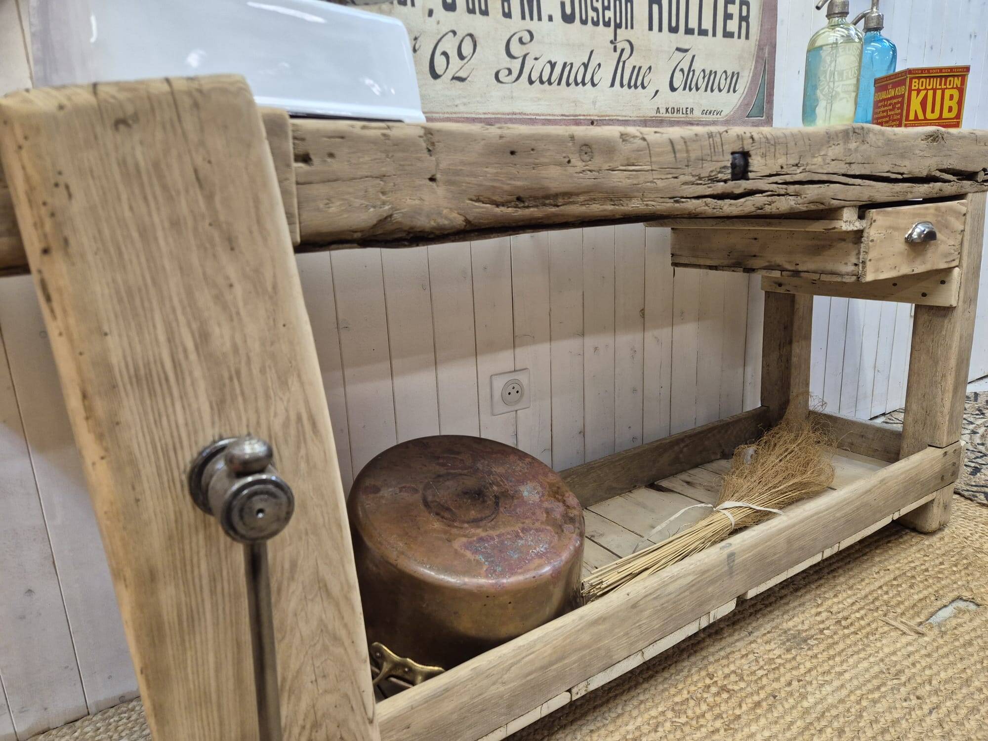Old carpenter's workbench
