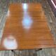 Mahogany veneer dining table by Marcel Gascoin 1960 for Alveole