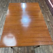 Mahogany veneer dining table by Marcel Gascoin 1960 for Alveole