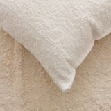Housse de coussin artisanale en coton recyclé tissé main