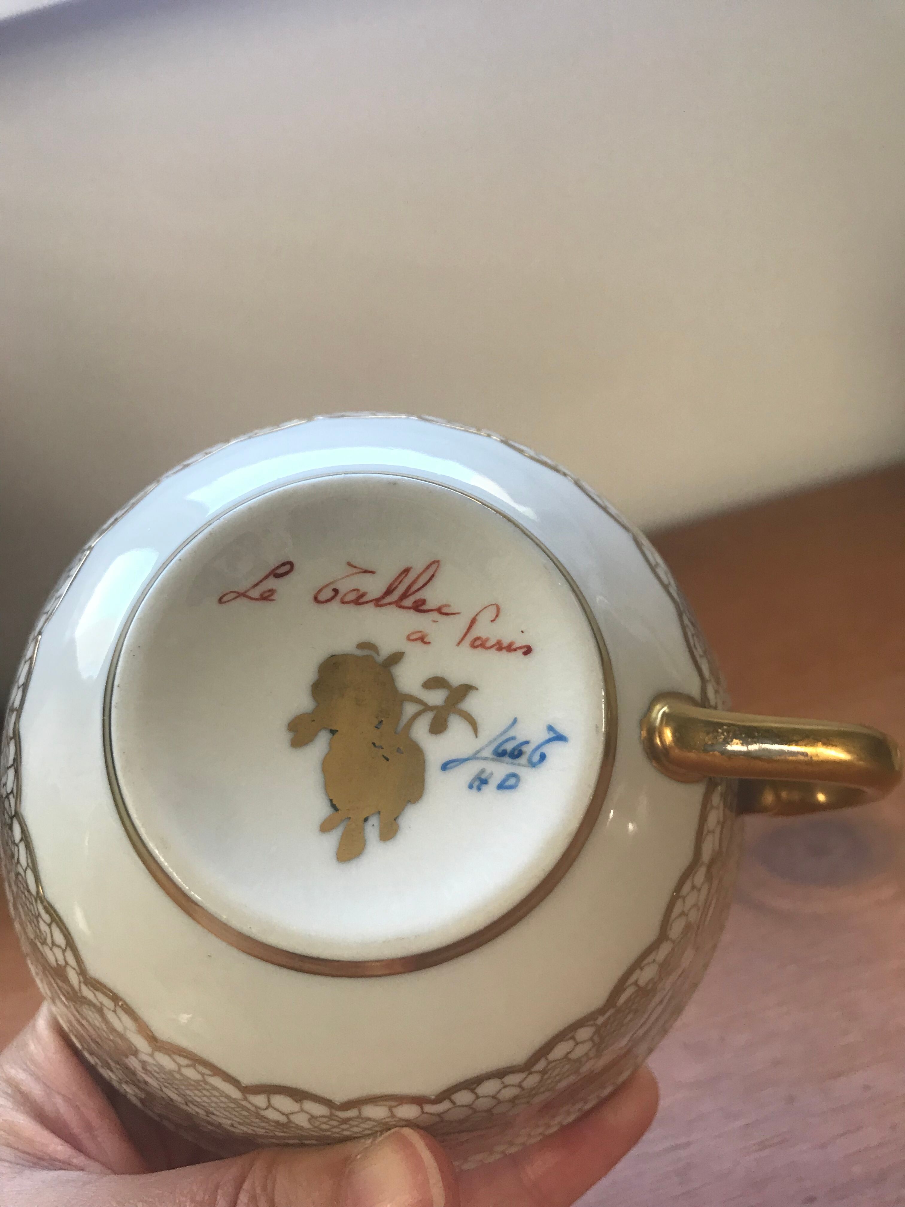 2 saucers Le Tallec in Paris