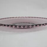 1960s Glass Serving Tray, Czechoslovakia
