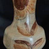 Vintage vase La Roue Vallauris signed 20th-century ceramic