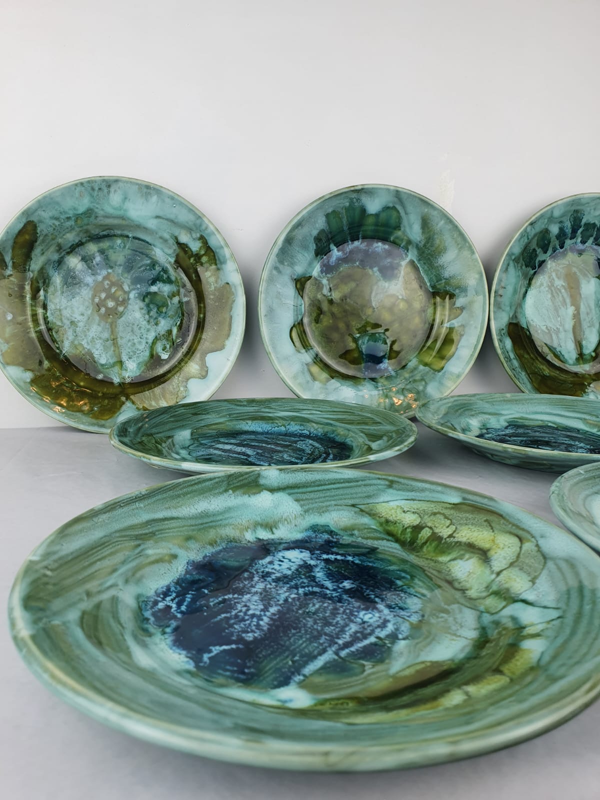 Series of 7 assietes by Alice Colonieu