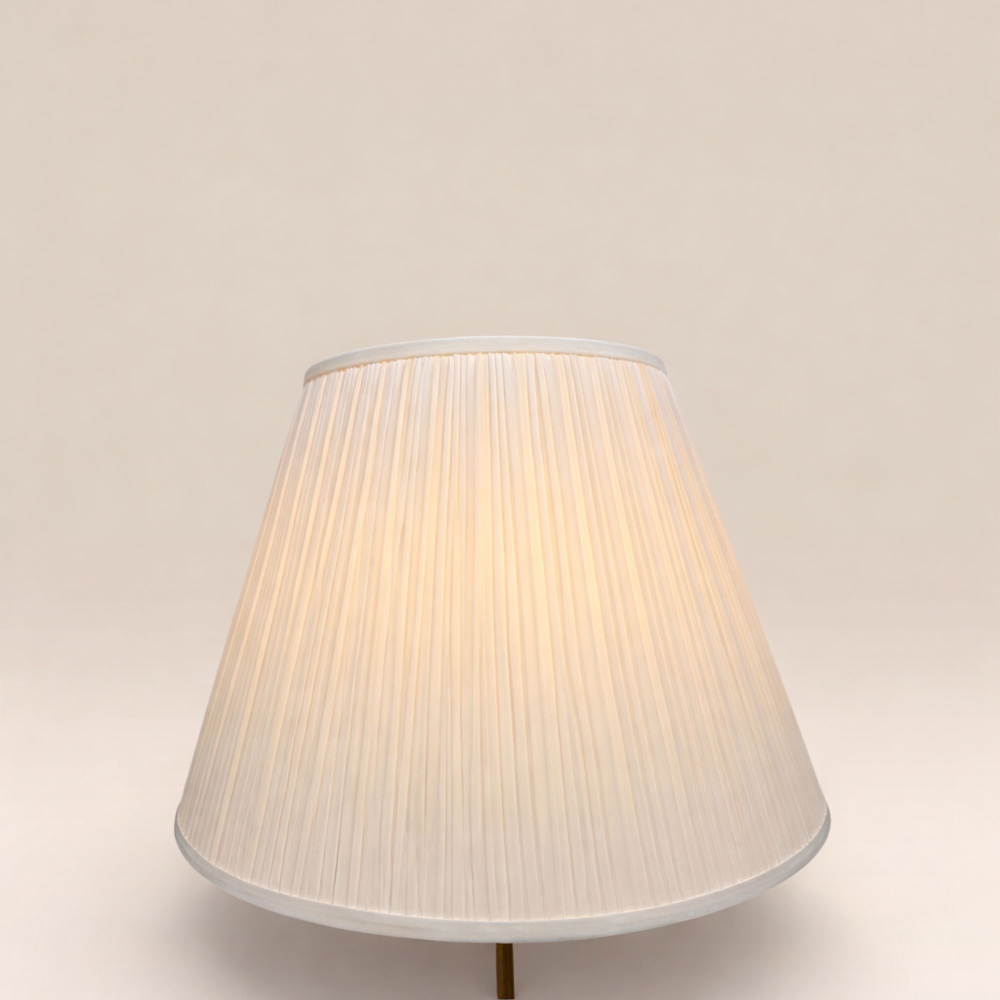 Brass floor lamp attributed to Svend Aage Holm Sorensen.