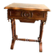 Table d'appoint, travailleuse en noyer d'époque Louis Philippe milieu XIXème