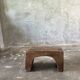 Low stool in old Asian monoxyl teak