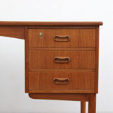 Bureau en teck, années 1960