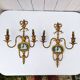 Paire d’appliques bronze doré Wedgwood