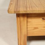 Table basse style vintage rustique bois clair japondi design moderne du milieu du siècle