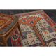 Vintage Turkish hand-knotted wool cotton beige runner rug  114x362