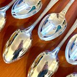 Christofle crossed ribbons, cutlery set for 6 people in new condition, 24 pieces.