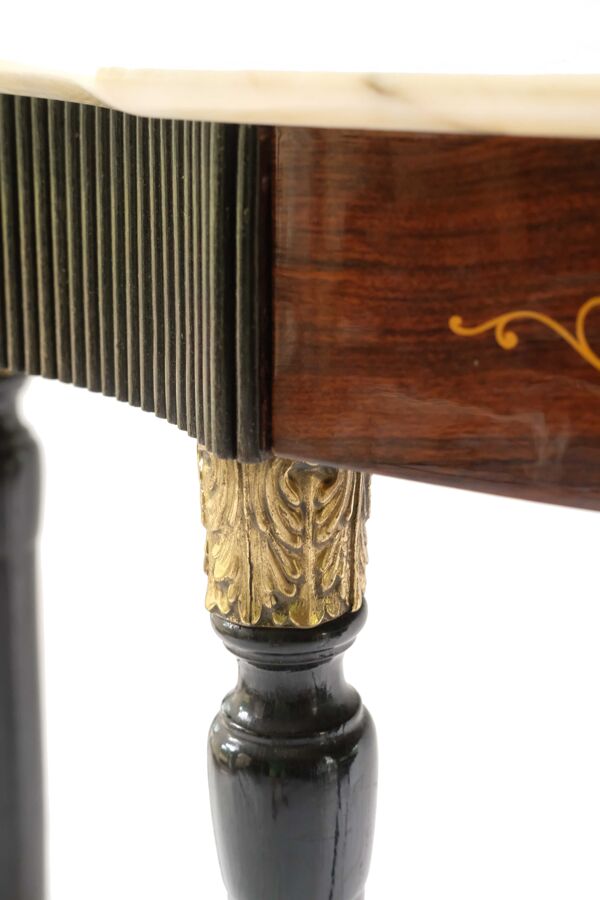 Table de vanité du milieu du siècle avec table supérieure en marbre, Italie des années 1960