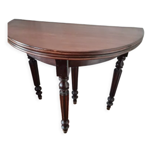 table demi-lune de famille
