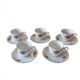 5 floral porcelain cups Bavaria, vintage