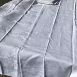 AP embroidered square tablecloth with 6 towels