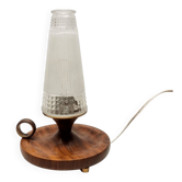 Vintage Wooden Night Lamp On A Stand, 1950/60s