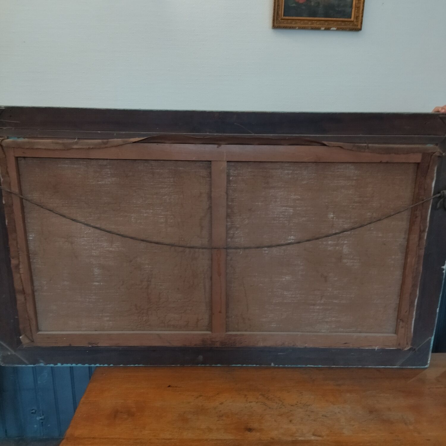 Old painting 76/130 oil on canvas signed Milcent Thorailler