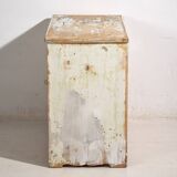 Ancien meuble bas à patine blanche (c.1920) #42