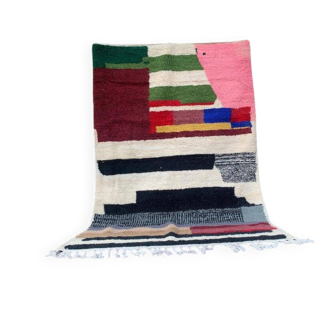 Handmade pure wool rug, size 140 x 260 cm.