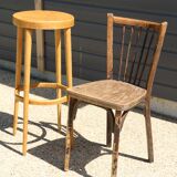 4 Baumann stools, light beech, 790mm