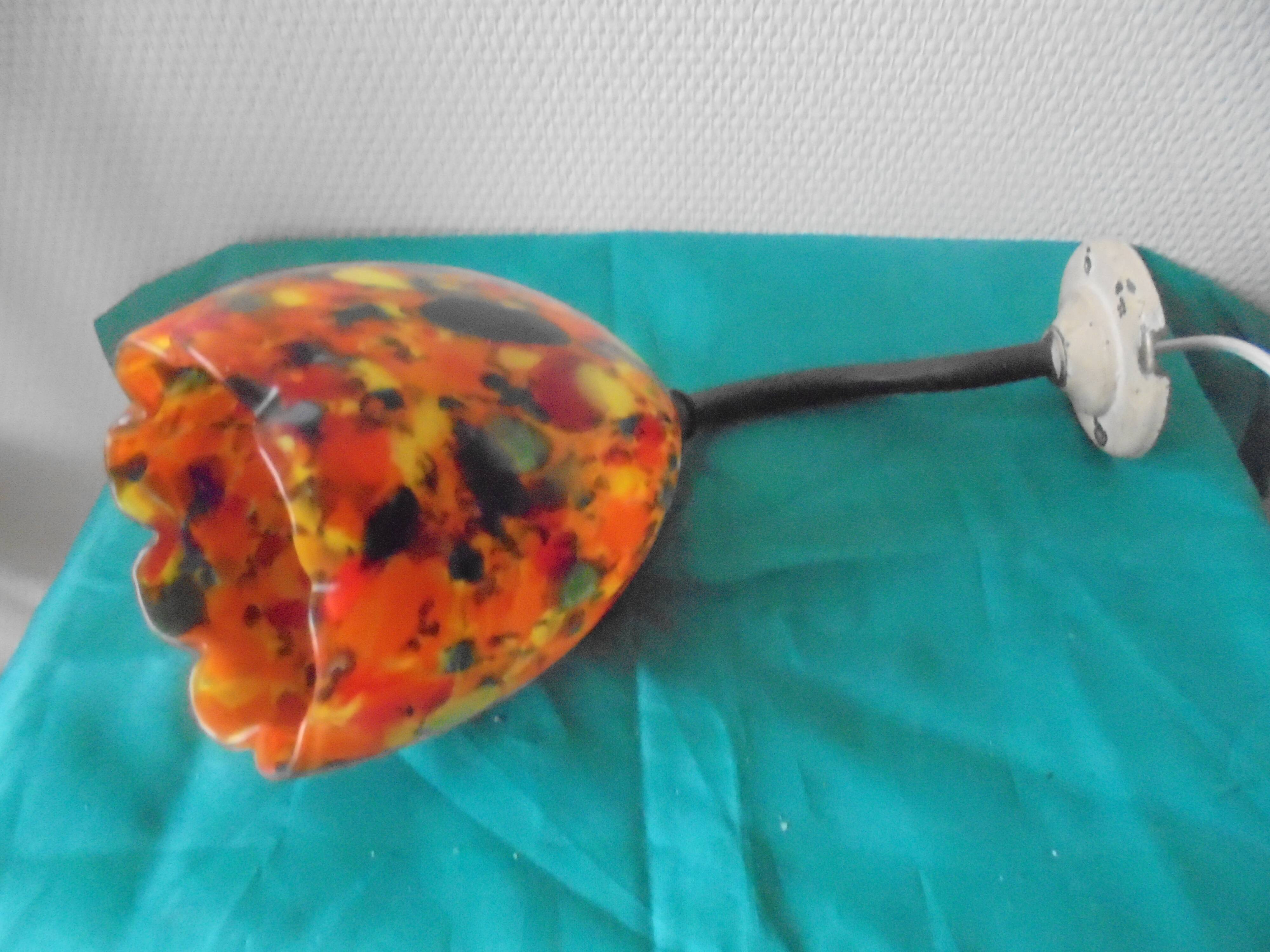 1 opaline wall light, speckled