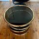Postmodern Italian Gold Swivel Coffee Table, Milo Baughman Style