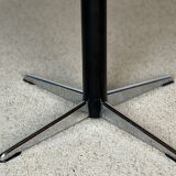 Vintage German round coffee table – Walnut & star base