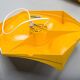 Vintage German hexagon wall lamp from Hoffmeister-Leuchten, 1970s