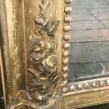 Large golden antique mirror  77x108cm