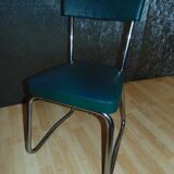 Office Industrial Metal covered of Skai green, 1950s