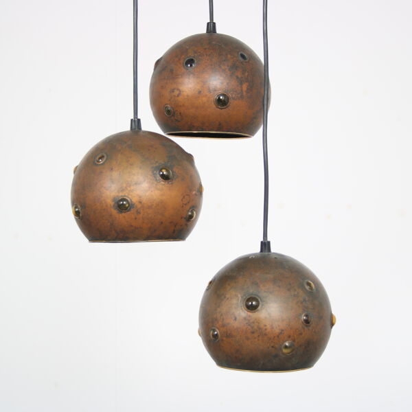 Suspension en cuivre des années 1960 par Peill & Putzler, Allemagne