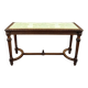 Louis XVI style carved wooden bench, 19th century