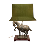 Large vintage horse plight in tin, H103 cm