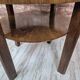 Restored Art Deco Walnut Burl Two-Tier Sunburst Table 1930s